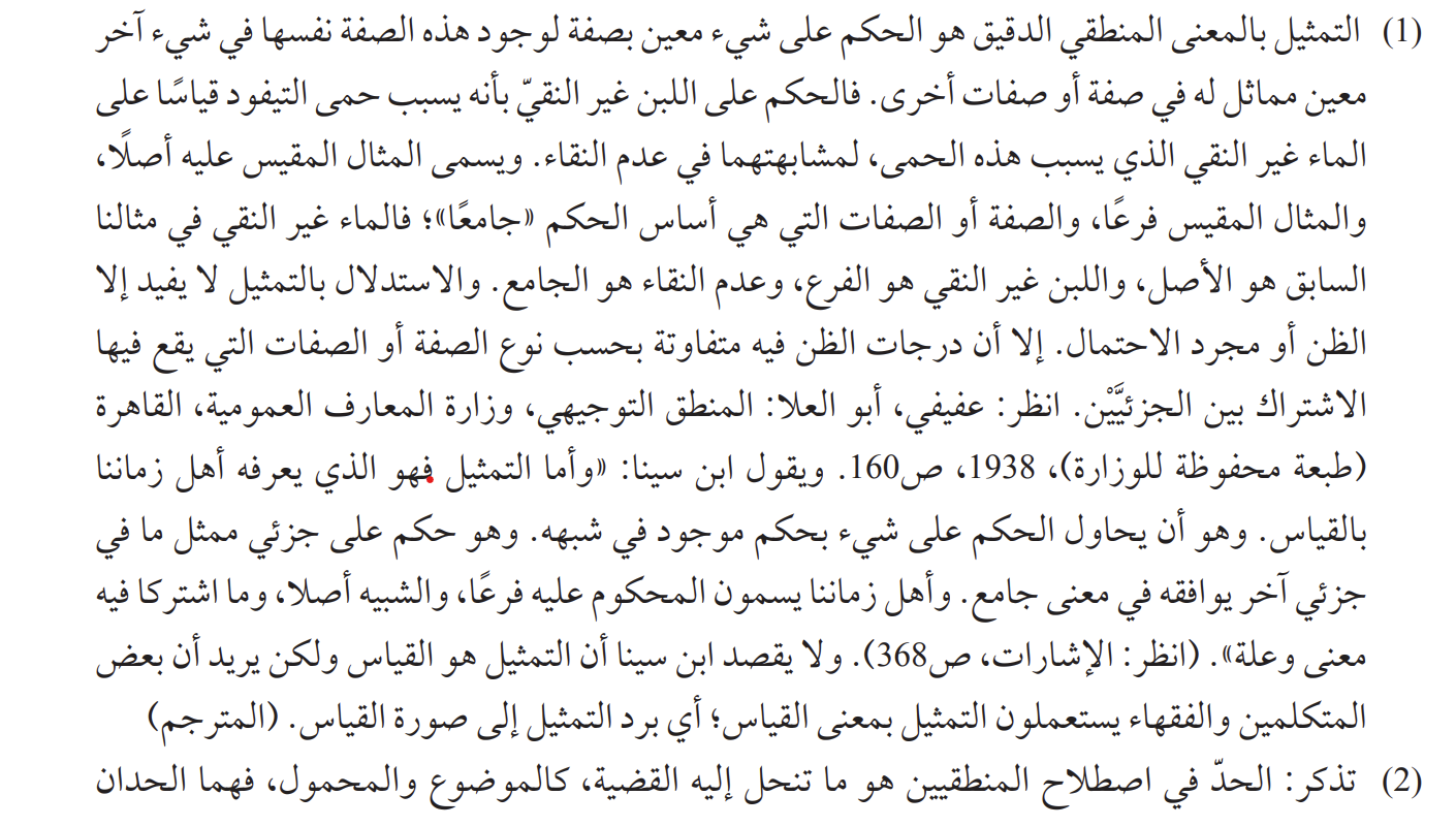هامش موثق للمصطلح المنطقي